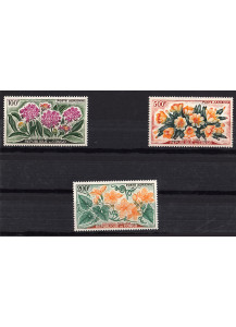 CONGO 1961 serie completa fiori Yvert Tellier  A 2/4